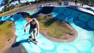 The BEST Pump Track in Florida  Miami Florida Skateboarding  Haulover Beach Skatepark [upl. by Eyram]