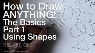 How to Draw Anything The Basics Part 1 Shapes Narrated Step by Step [upl. by Necyla]