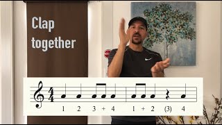 Rhythm Clapping with Mr Gordon  Episode 1  learn to read music  clap along [upl. by Naujek]