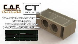 CT Sounds How To  Build a Subwoofer Box for Strato 8quot [upl. by Idissac398]