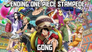 Ending One Piece Stampede Full  Gong by Wanima [upl. by Eilrahc]