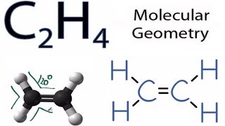 C2H4 Molecular Geometry  Shape and Bond Angles [upl. by Pilar201]