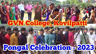 GVN College Pongal Celebration  2023 [upl. by Stochmal]