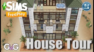 The Sims Freeplay Arid Apartments House Tour [upl. by Yorled]