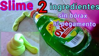 cómo hacer SLIME sin BÓRAX y sin PEGAMENTO transparente [upl. by Nonnelg]