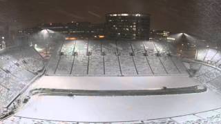 Kinnick Stadium Snow Removal TimeLapse [upl. by Eirrek]