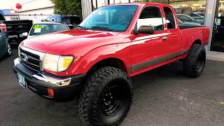 1999 TOYOTA TACOMA SR5 4X4 V6 OVERSIZED TIRES [upl. by Gleich]