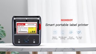 Niimbot smart portable label printer B3S operation [upl. by Nylsoj]