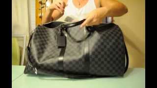 Louis Vuitton Keepall Bandouliere 55 Damier Graphite [upl. by Narcho]