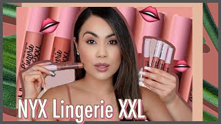 NYX Lip Lingerie XXL Long Lasting Matte Liquid Lipstick Review [upl. by Seerdi]