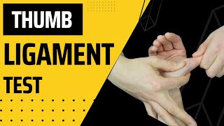 Thumb Ulnar Collateral Ligament Test for UCL Thumb Assessment [upl. by Jabe108]