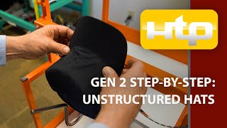 Unstructured Hat Embroidery Instructions using The Gen 2 Cap Framing System [upl. by Bren]