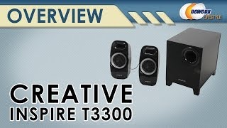 Creative Inspire T3300 21 Speaker System Overview  Newegg Lifestyle [upl. by Lyrrad108]