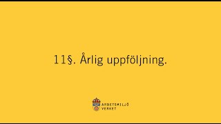 Årlig uppföljning av det systematiska arbetsmiljöarbetet [upl. by Rehpotsrik581]