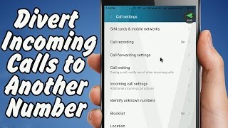 Divert Incoming Calls to Another Mobile Number  Android MIUI Tutorial [upl. by Shelli]