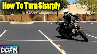 How To Turn ANY Motorcycle At A Slow Speed Tight Turn From A Stop [upl. by Anibla]