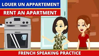 Dialogue pour Louer un Appartement  French conversation practice  French Cartoon to learn french [upl. by Adriaens]