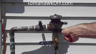 Broken Backflow Preventer How to Repair [upl. by Elkraps]