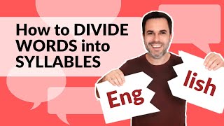 How to divide words into syllables [upl. by Nesnah]