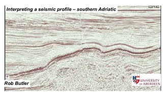 Interpreting a seismic profile  Southern Adriatic [upl. by Valdes]