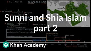 Sunni and Shia Islam part 2  World History  Khan Academy [upl. by Enitsirhc]