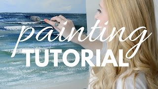 PAINTING TUTORIAL with Acrylic for Beginners  Katie Jobling Art [upl. by Neibaf57]