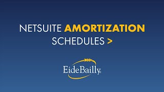 Amortization in NetSuite [upl. by Dowski495]