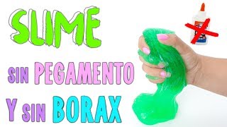 PROBANDO SLIME SIN PEGAMENTO Y SIN BORAX [upl. by Ubald]