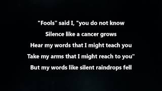 Disturbed  The Sound Of Silence Lyrics Video [upl. by Teufert]