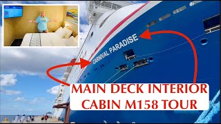 Carnival Paradise Cruise Large Interior Cabin Tour [upl. by Mead230]