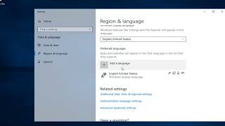 How To Change Keyboard Language In Windows 10 [upl. by Akcired216]