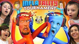 BALLOONS DANCING GAME 🎈 FGTEEV TOURNAMENT Inflatality Family Gaming [upl. by Archibaldo]