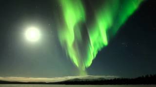 One night in Finnish Lapland with northern lights [upl. by Bridges]