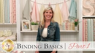 Binding Basics Part One  a Shabby Fabrics Quilting Tutorial [upl. by Ahsieki]