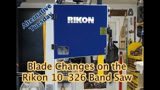 Rikon Bandsaw Blade Changes [upl. by Nettle309]