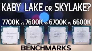 Kaby Lake vs Skylake Benchmarks 7600K and 7700K vs 6600K and 6700K [upl. by Harihs162]