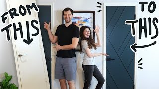 Simple DIY Door Makeover that we almost ruined [upl. by Clementi]