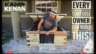 Building a perfectly SMALL TORTOISE HOUSE at Kamp Kenan [upl. by Oznarol]