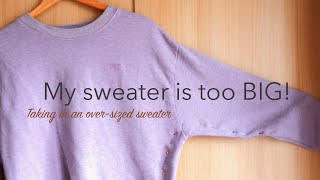 How to Make a Sweater Smaller Tutorial [upl. by Aciram387]