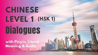 HSK1 Textbook Dialogues  HSK Level 1 Chinese Listening and Speaking Practice  HSK 1 Vocabularies [upl. by Adnoma]