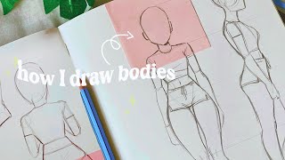 How I draw bodies 💓 [upl. by Mat]