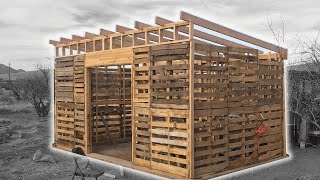 DIY Pallet Project Shed Build part 1 [upl. by Malory]