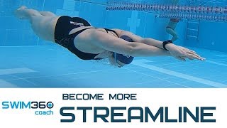 Become More Streamline To Swim Faster Freestyle [upl. by Acimak202]