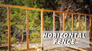 Building a Horizontal Fence [upl. by Haidabej]