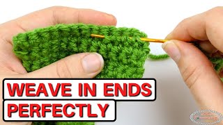 How to WEAVE IN ENDS Perfectly amp Easily that Wont Come Undone [upl. by Darlene818]