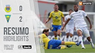 Highlights  Resumo FC Arouca 02 Estoril Praia Liga 2122 1 [upl. by Unam]