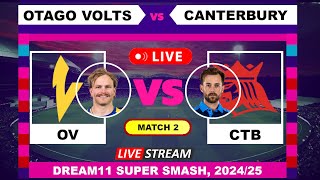 Canterbury vs Otago Volts Live Cricket Today [upl. by Yecam]