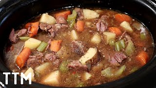 Easy Crock Pot Beef Stew Recipe [upl. by Hesler]