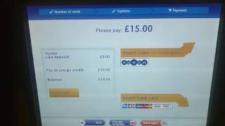 Buy new Oyster card for London tube [upl. by Elia]