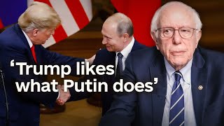 Bernie Sanders on Trump’s alignment with Russia [upl. by Wynn433]